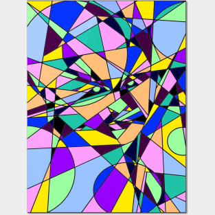 stained glass Posters and Art